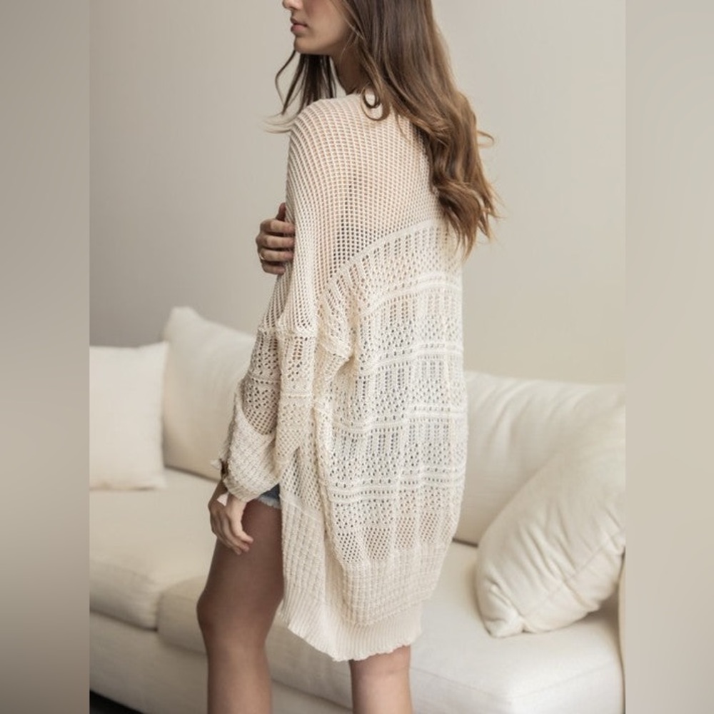 Intricate knit cardigan - never worn! One size